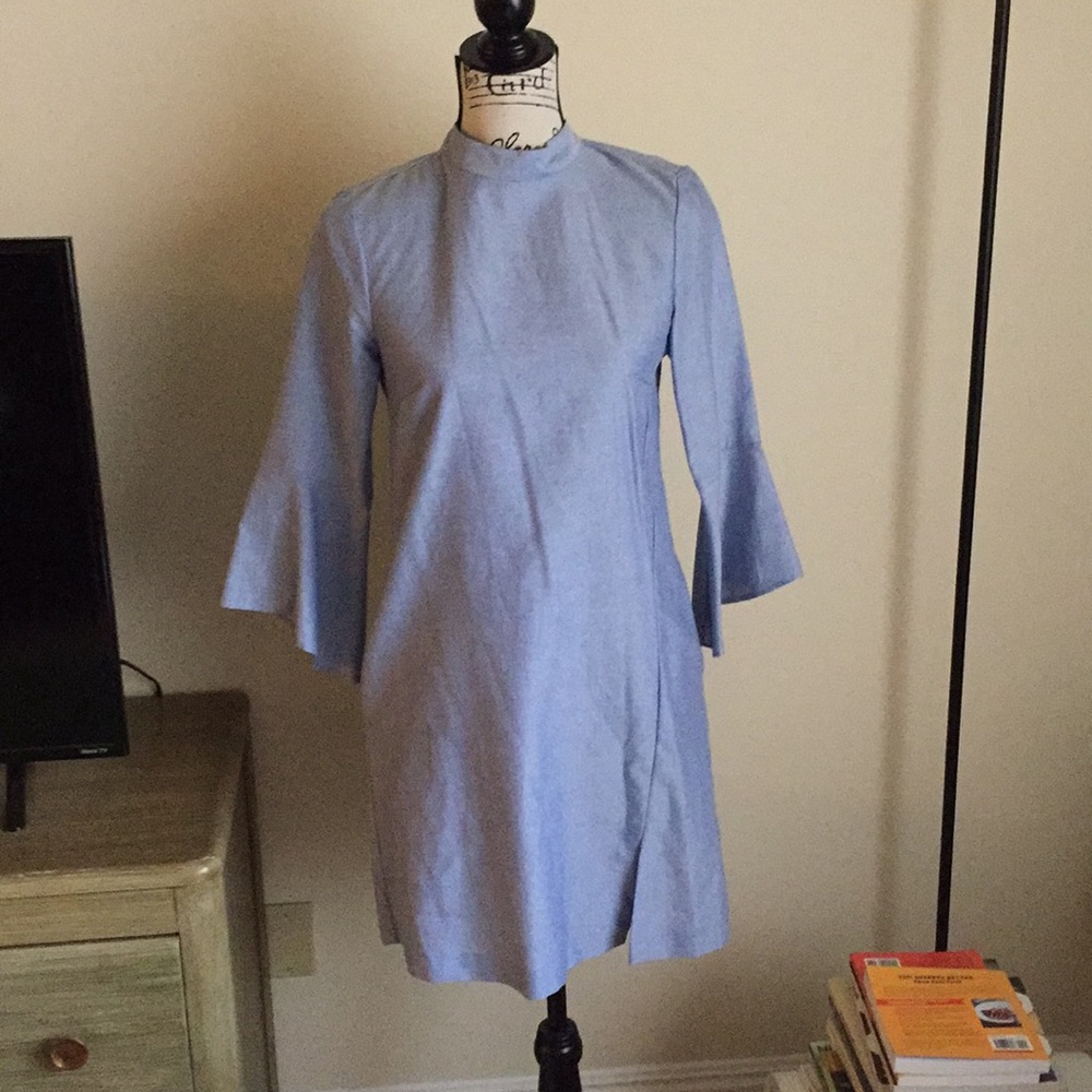 Zara chambray dress. XS